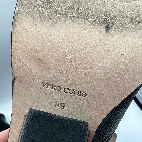 CECELIA NEW YORK x ANTHROPOLOGIE Kimball Western Bootie Black Leather Sz 39 $248 - Picture 7 of 8